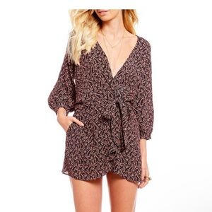 Free People Floral Wrap Tunic
